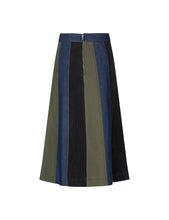 Load image into Gallery viewer, Patch Denim Lino skirt
