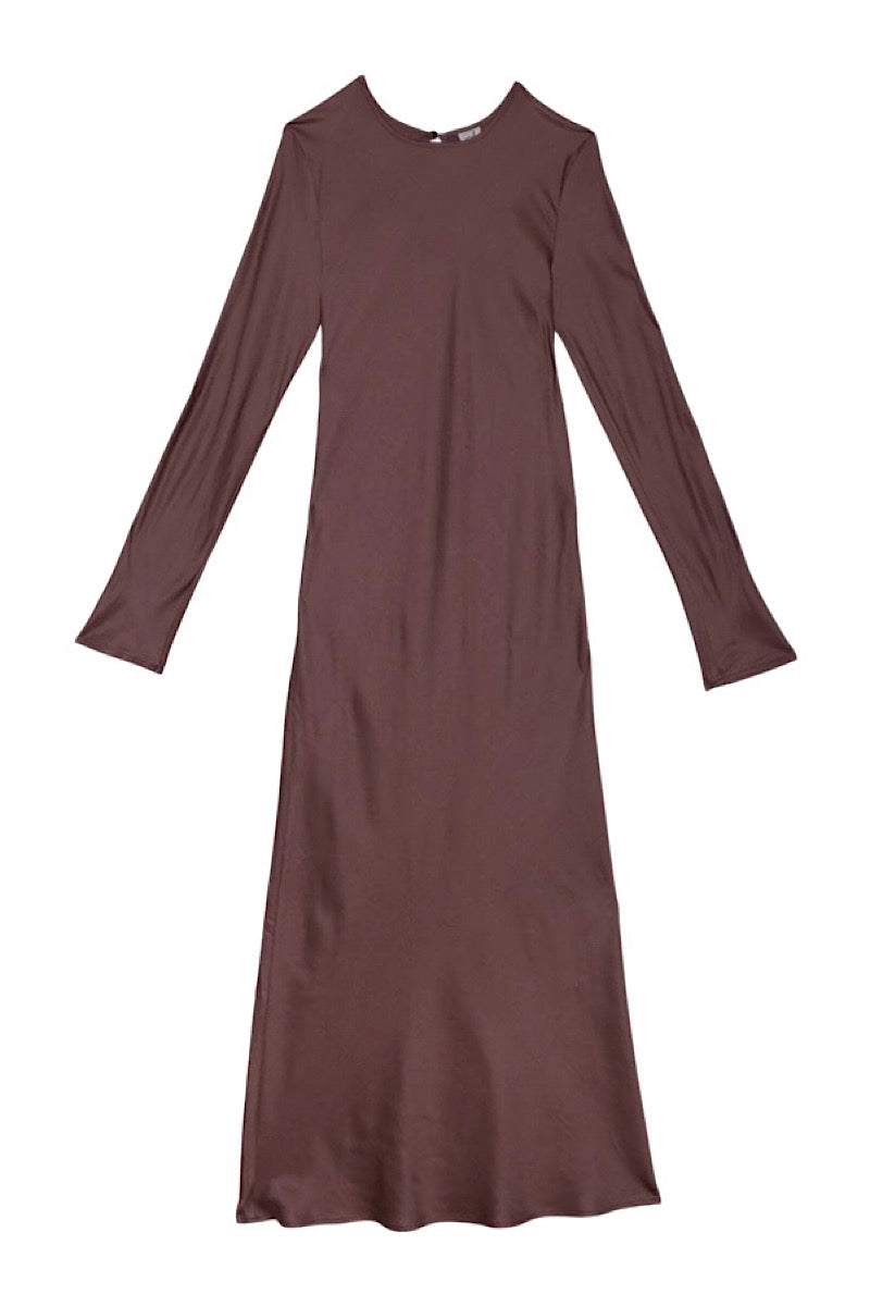 The Duyen Dress in Brown Velvet main image 1