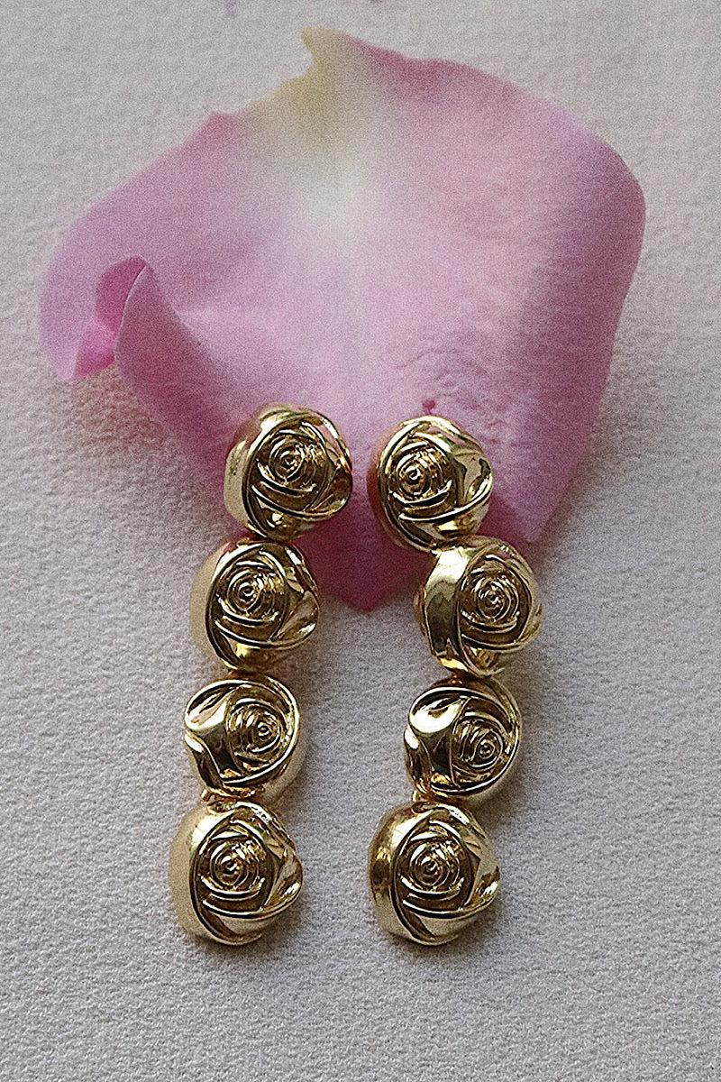 Roses Earring - Gold