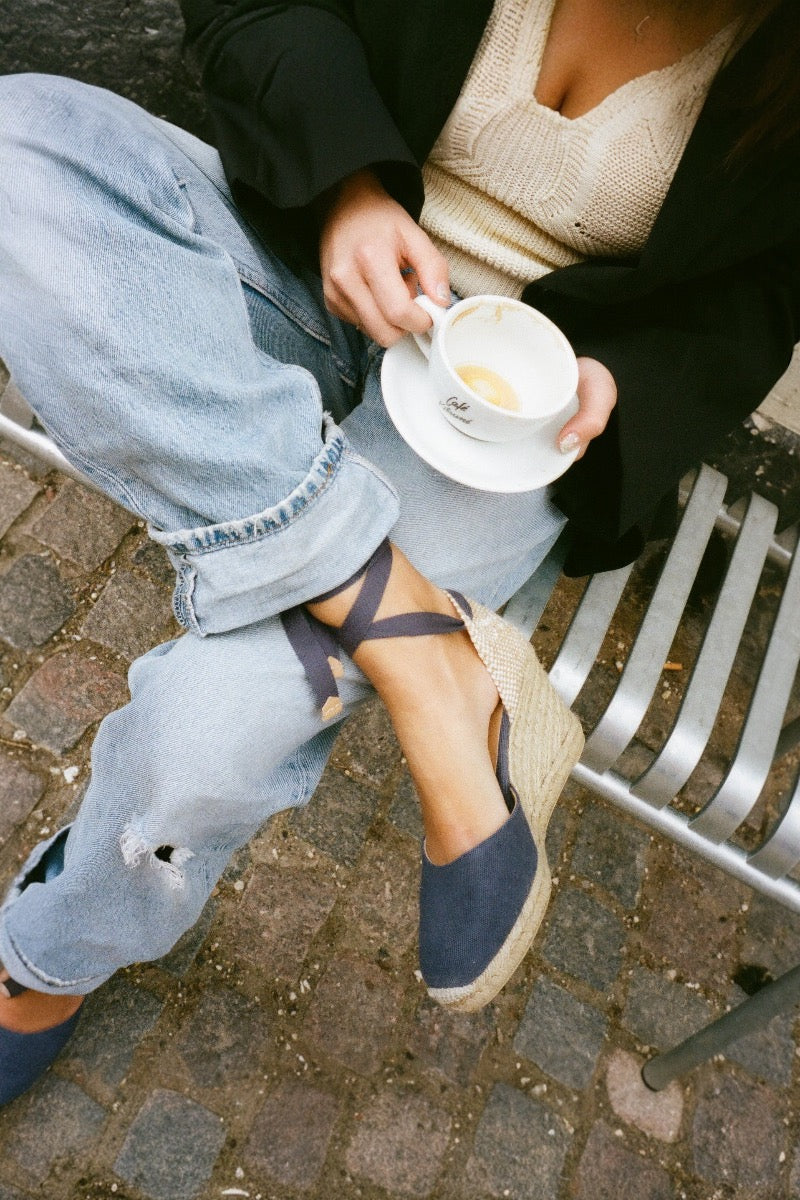 Castaner Carina Castaner Denim Castañer Carina Canvas Wedge Sandal