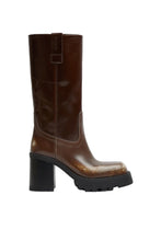 Load image into Gallery viewer, Dionira Brown Tall Boots