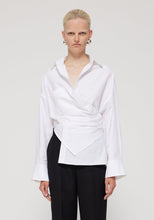 Load image into Gallery viewer, Asymmetrical poplin shirt
