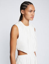 Load image into Gallery viewer, Poplin Cut Out Midi Dress - Off White
