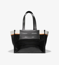 Load image into Gallery viewer, Large Morris Coated Canvas Tote in Black
