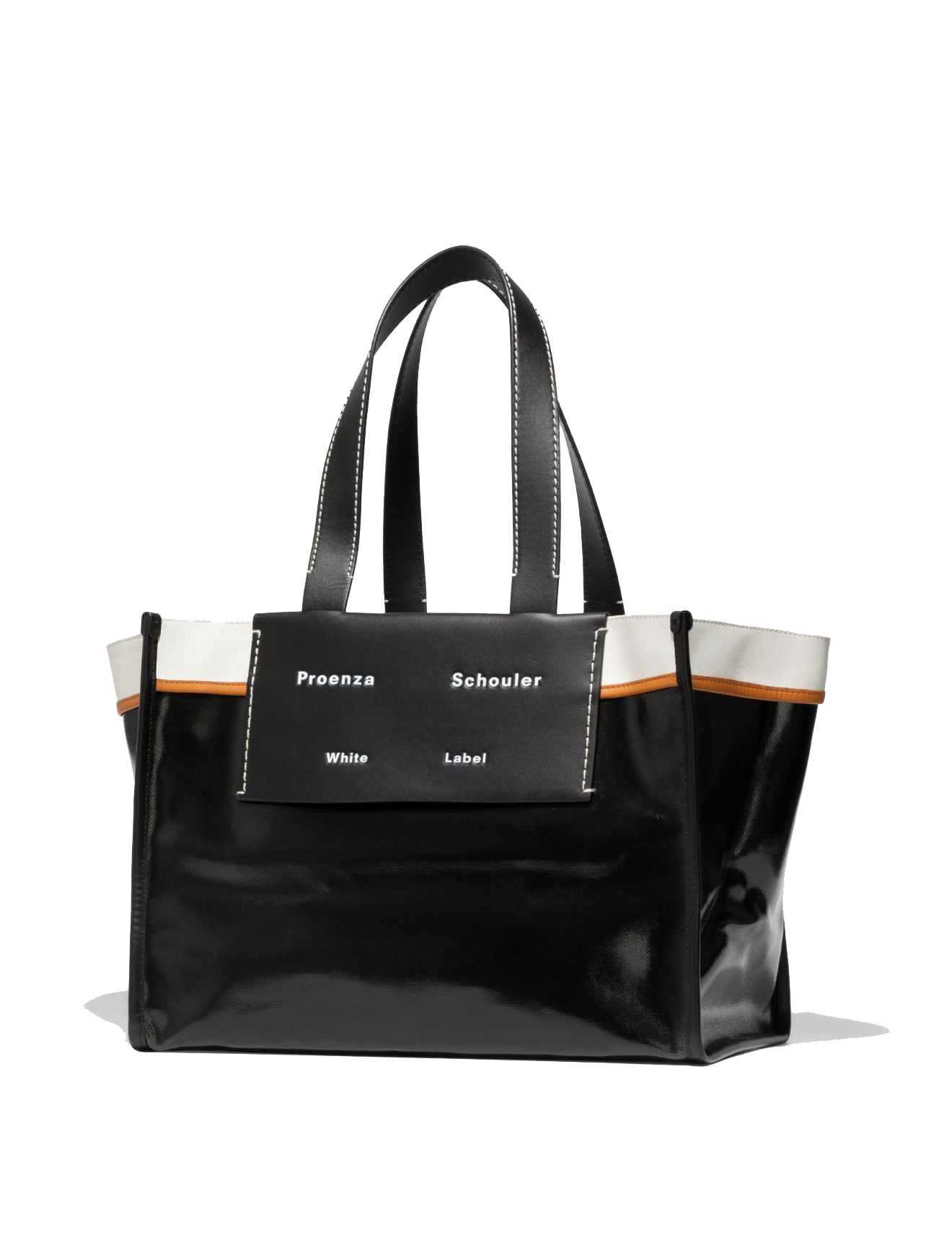 Large Morris Coated Canvas Tote in Black