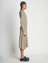 Load image into Gallery viewer, Stripe Knit Dress Cream Multi
