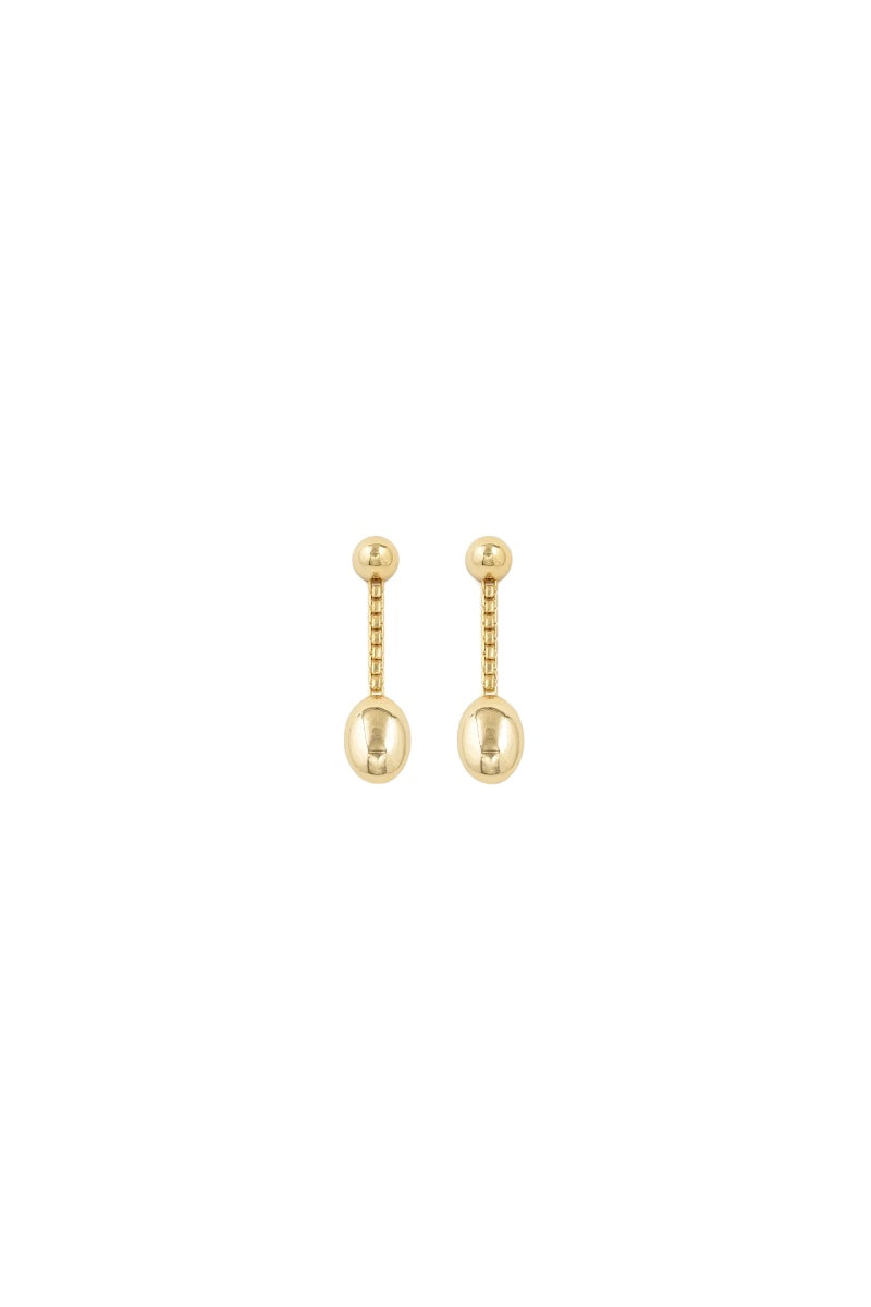 Reflection Long Earrings - Gold Plated