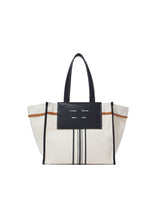 Load image into Gallery viewer, Large Morris Stripe Canvas Tote
