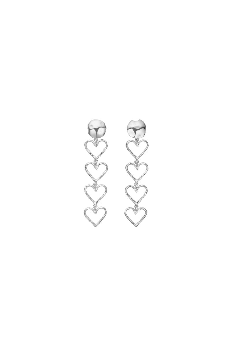 Long Heart Earrings