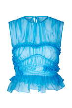 Load image into Gallery viewer, Uphi top organza - Cerulain
