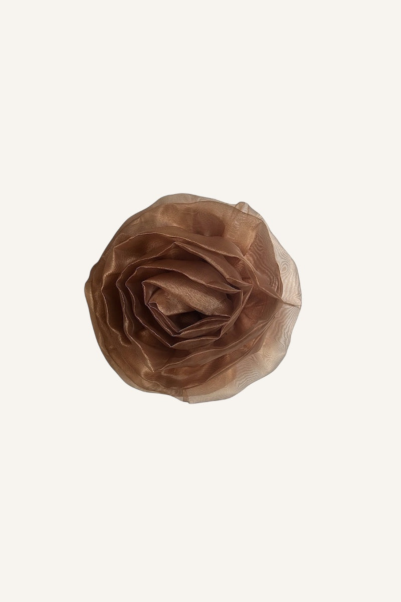 Carrie Flower Rosette - Cashmere