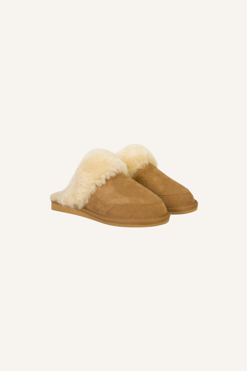 New Zealand Slippers - Cognac