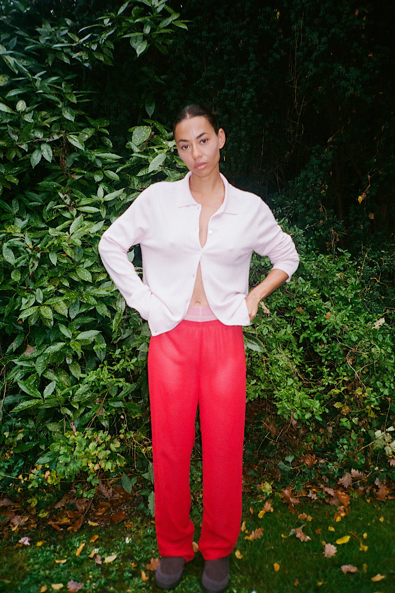 Cashmere Cardigan - soft pink