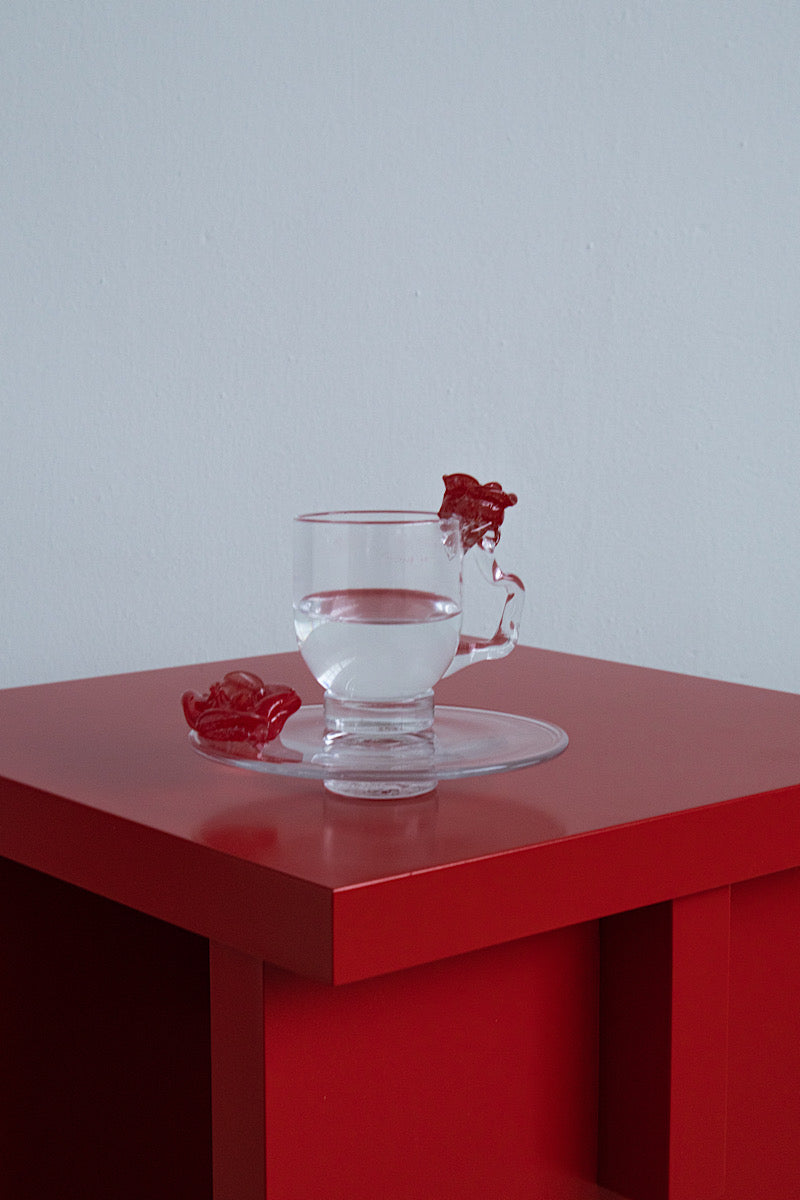 Bellucci Rose Cup - Clear Glass
