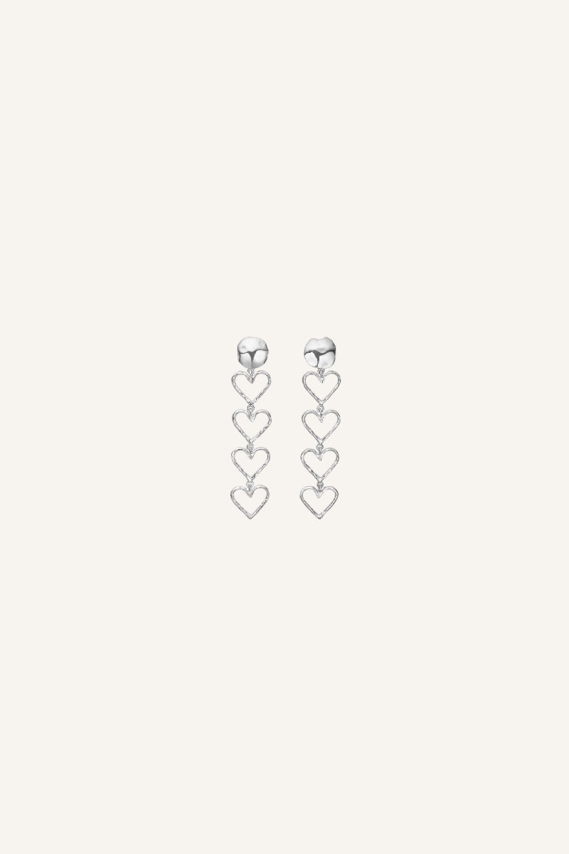 Long Heart Earrings