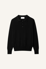 Load image into Gallery viewer, Cashmere Polo shirt - Black
