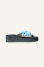 Load image into Gallery viewer, Beaded Flip Flop - Aqua
