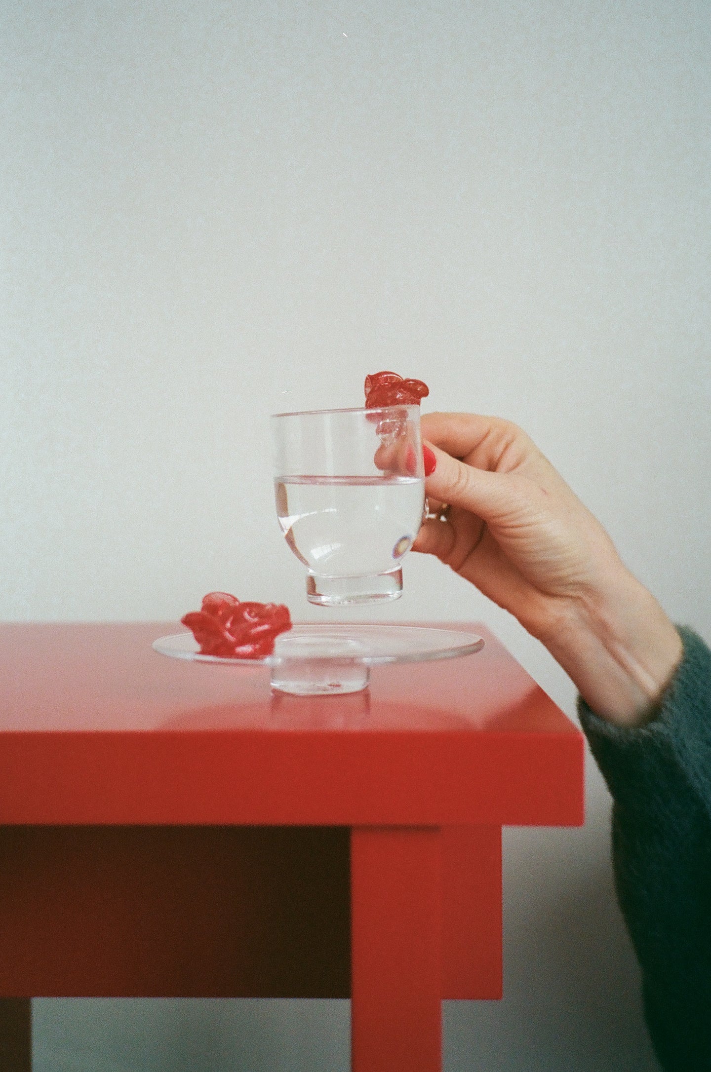 Bellucci Rose Assiette - Clear Glass