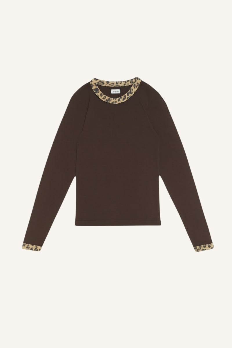 June Leo Top - Brown