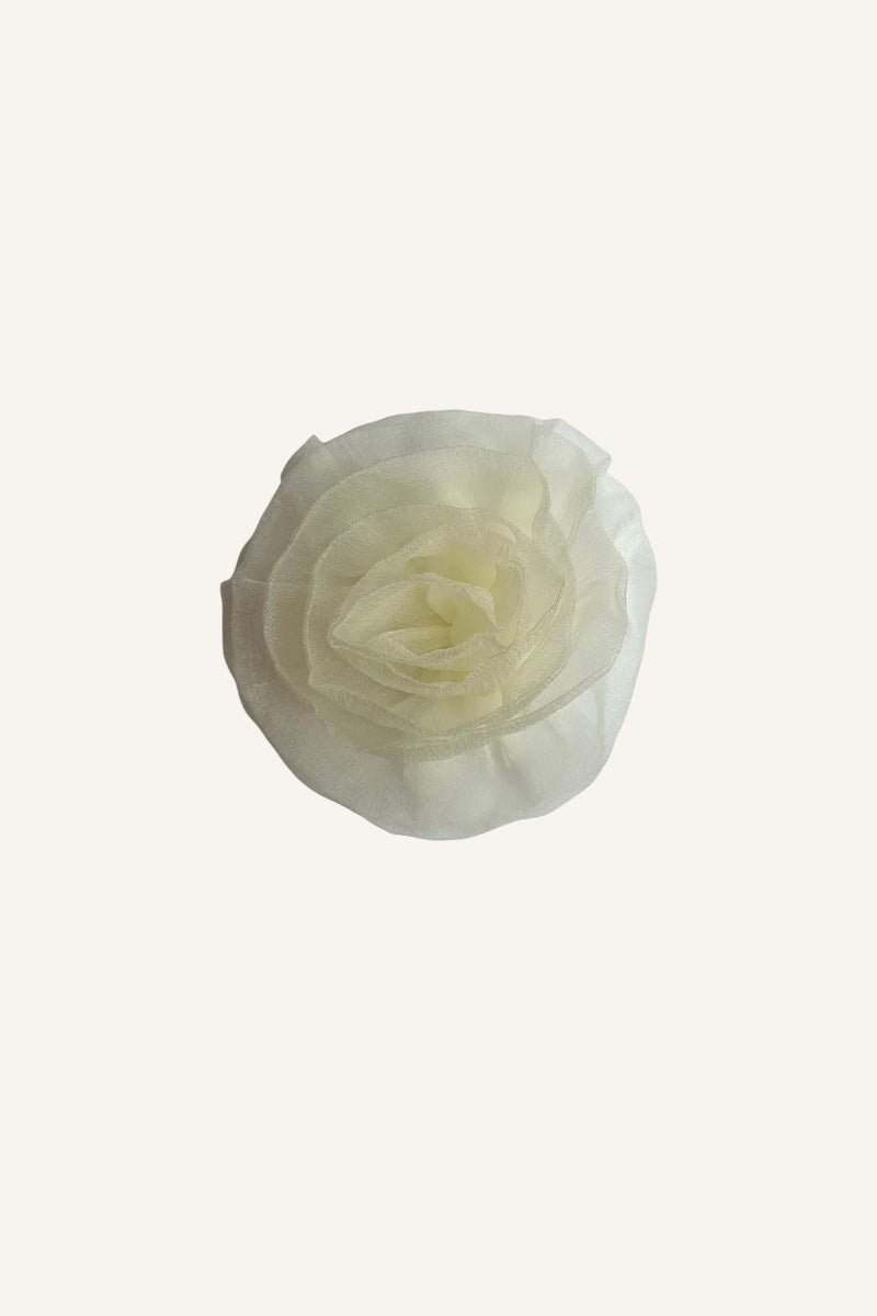 Carrie Flower Rosette - off white