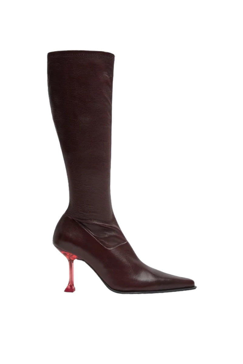 Carlita Tall Boots - Burgundy