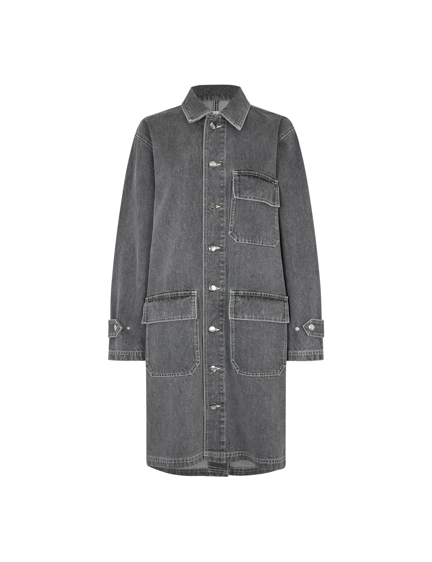 Grey Denim Jeiru Coat