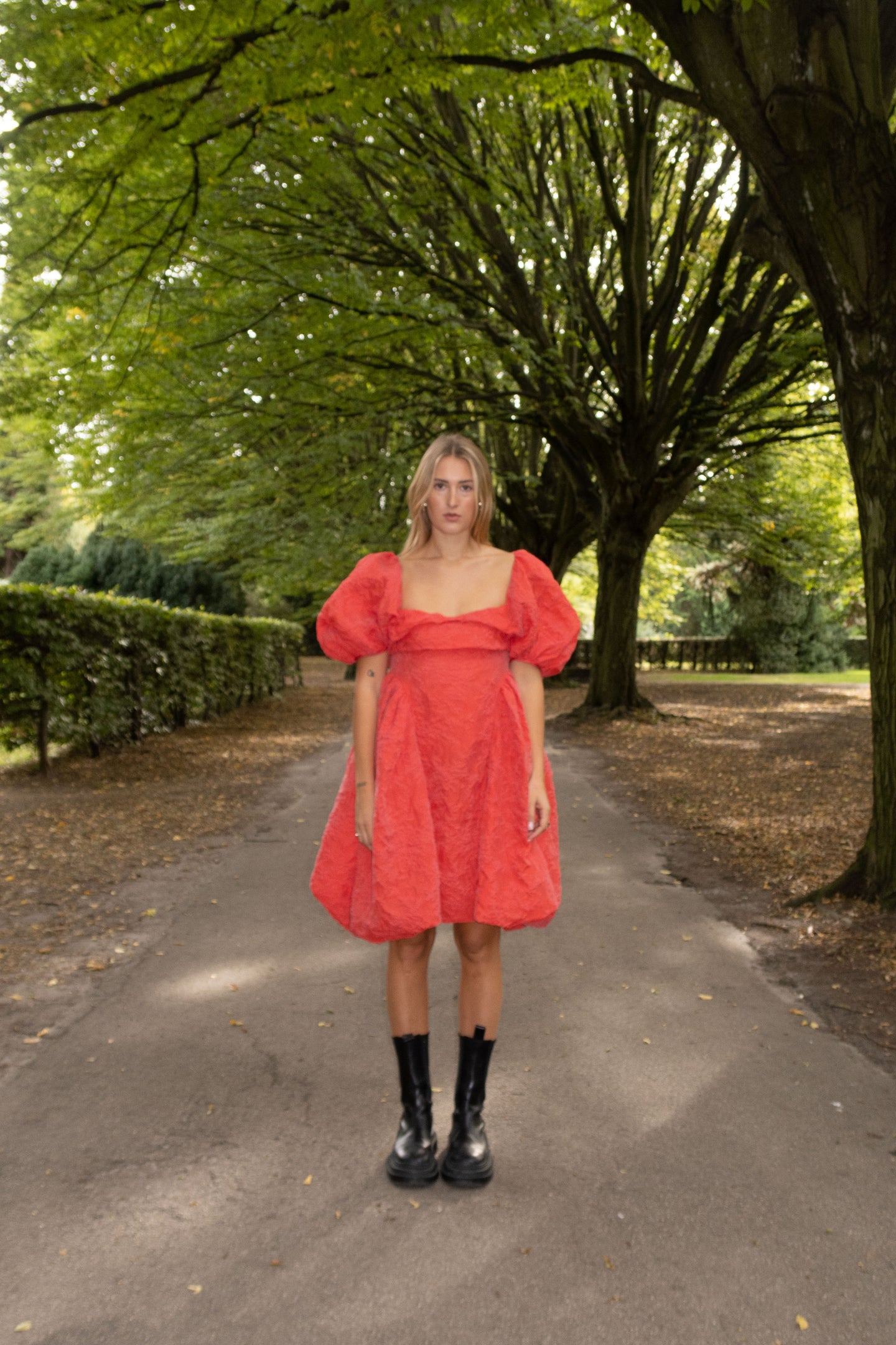 Sidra dress - Poppy Red