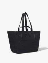 Load image into Gallery viewer, Large Morris Raffia Tote - Black

