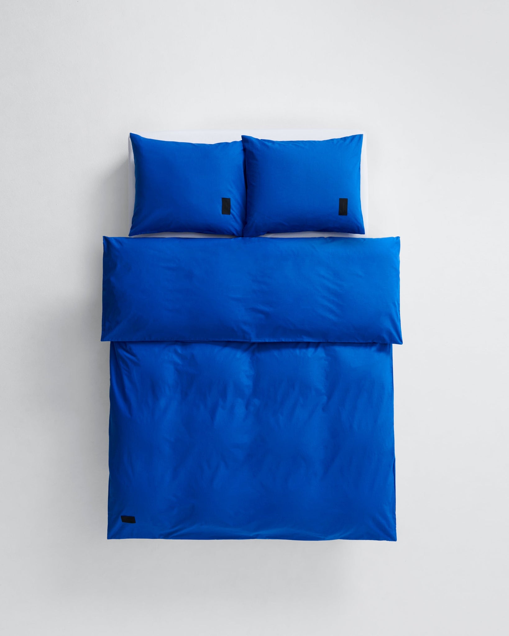 Pillow Case Poplin Italian Blue DAMERNES MAGASIN