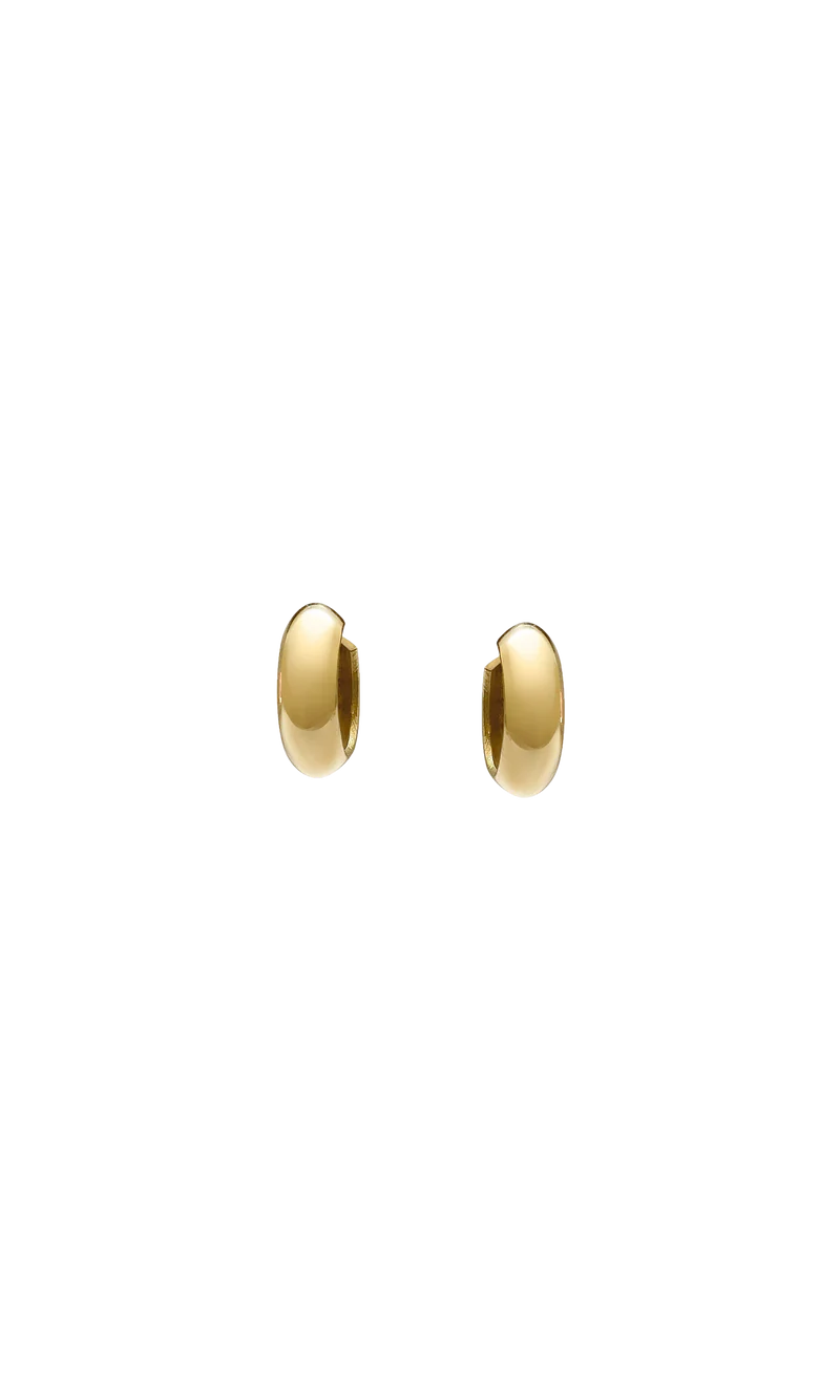 Mini cusp hoops - Goldplated