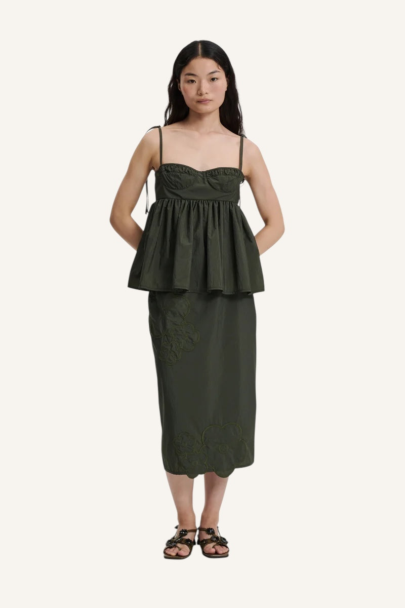 Alora Top - Pine Green