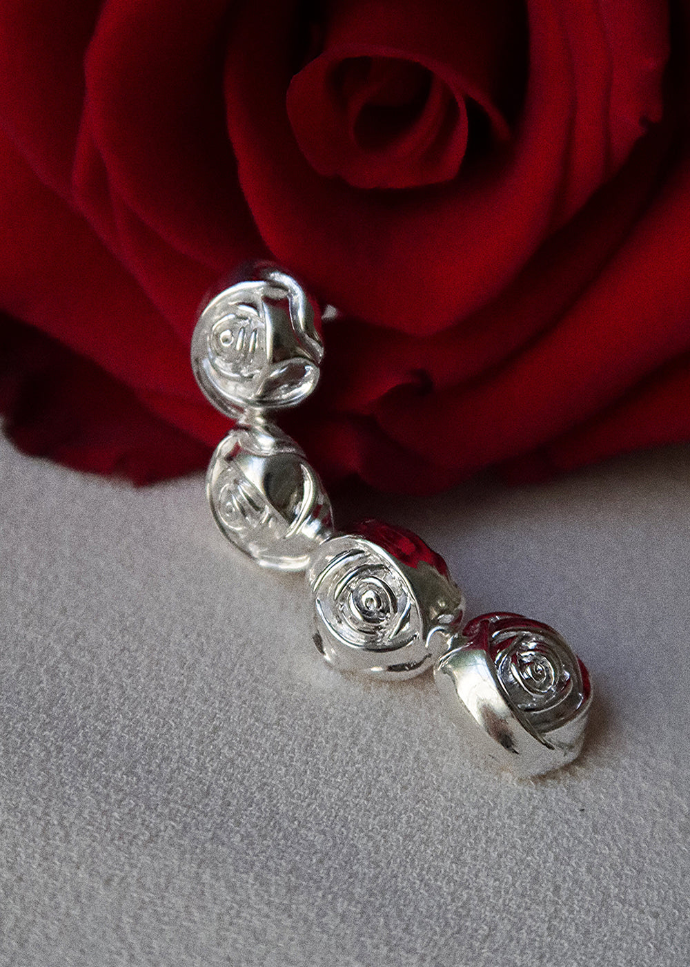COMING SOON Roses Earring - Silver