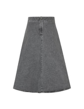 Load image into Gallery viewer, Grey Denim Stelly C Long Skirt
