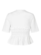 Load image into Gallery viewer, Vilde smock tee - white
