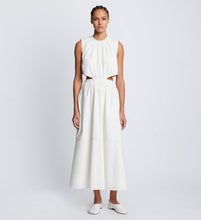 Load image into Gallery viewer, Poplin Cut Out Midi Dress - Off White

