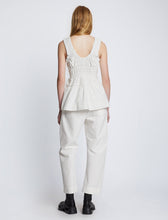 Load image into Gallery viewer, Poplin Gathered Tank Top - Off White
