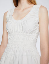 Load image into Gallery viewer, Poplin Gathered Tank Top - Off White
