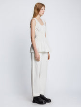 Load image into Gallery viewer, Poplin Gathered Tank Top - Off White
