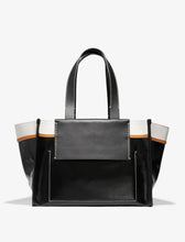 Load image into Gallery viewer, Large Morris Coated Canvas Tote in Black
