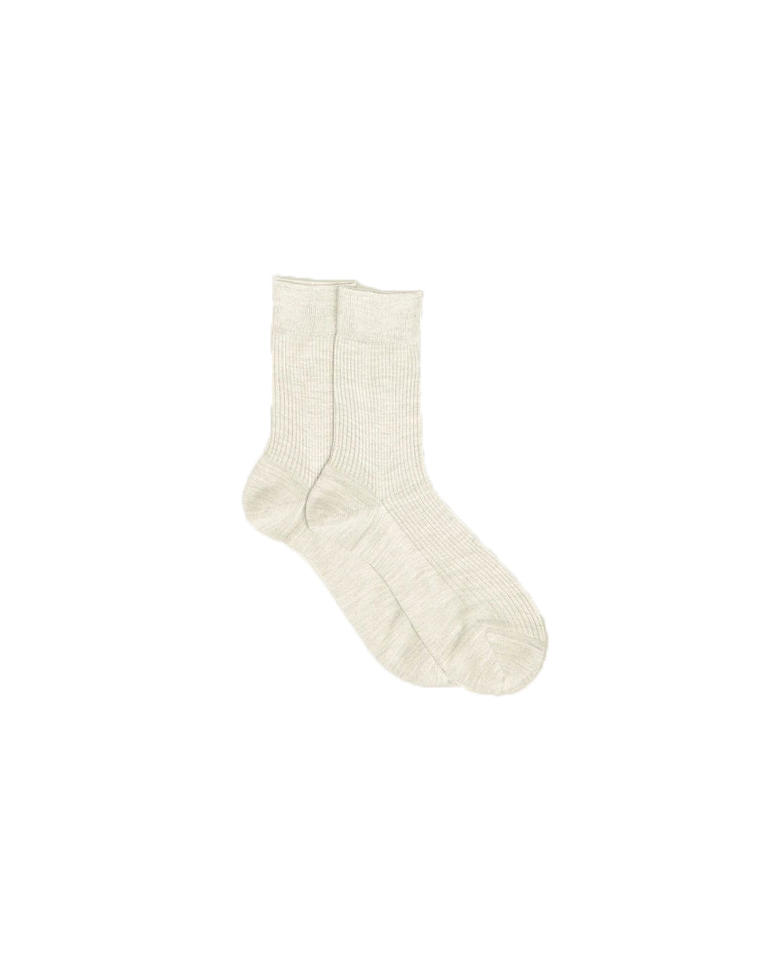 One Ribbed Socks Perla Melange