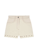 Load image into Gallery viewer, Lace-up Detail Shorts - Short Cream
