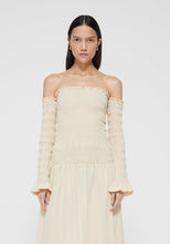 Load image into Gallery viewer, Smocked Off-shoulder dress - Cream
