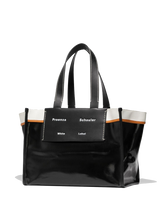 Load image into Gallery viewer, Large Morris Coated Canvas Tote in Black
