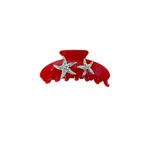 Load image into Gallery viewer, Red Star Fish Hair Clip
