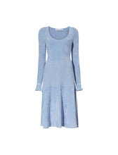 Load image into Gallery viewer, Scoop Neck Chenille Dress Periwinkle
