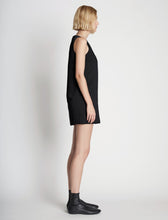 Load image into Gallery viewer, Sleeveless Satin Dress Black
