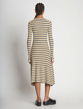 Load image into Gallery viewer, Stripe Knit Dress Cream Multi
