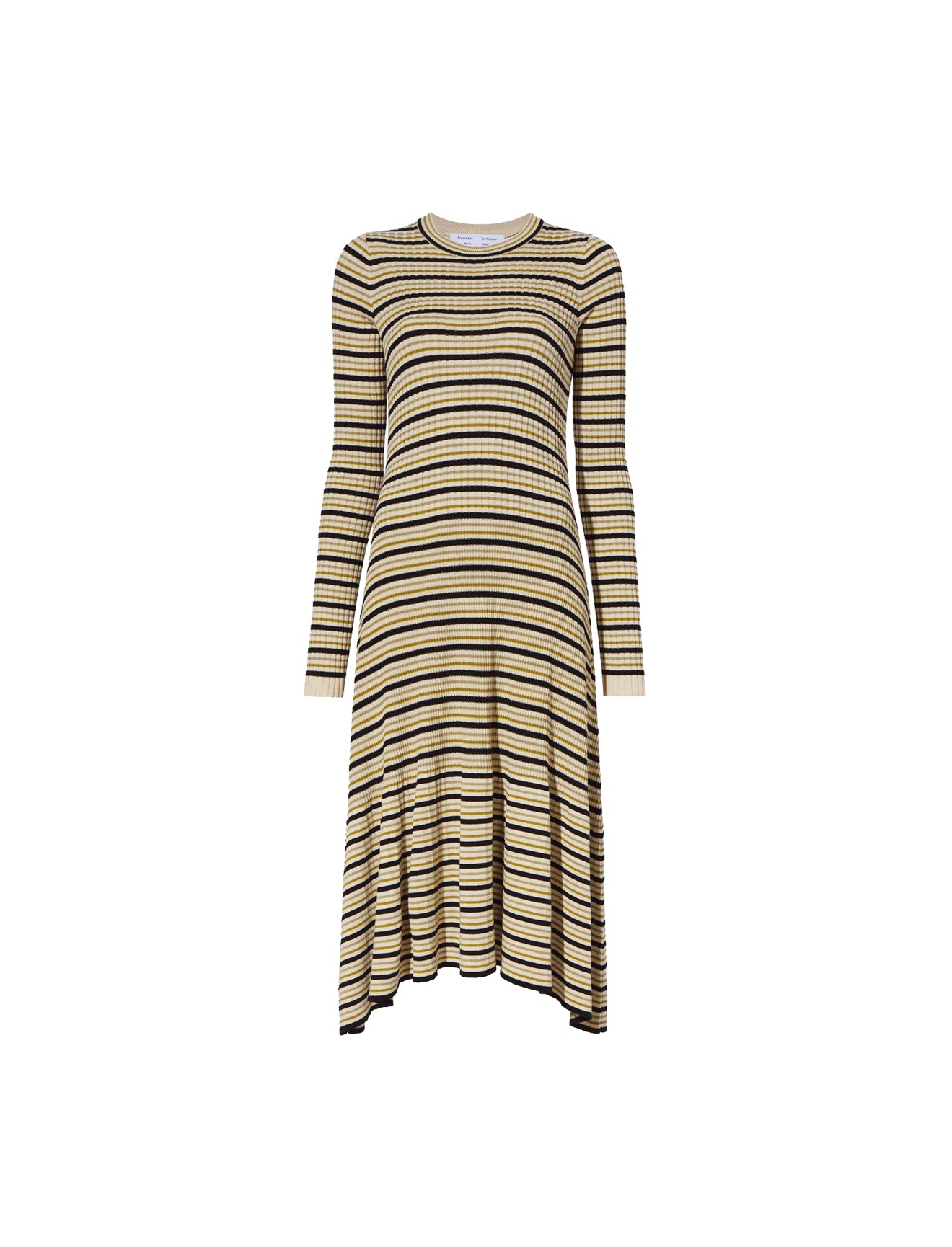 Stripe Knit Dress Cream Multi