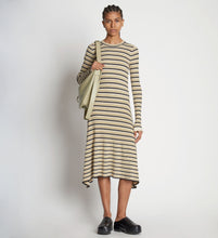 Load image into Gallery viewer, Stripe Knit Dress Cream Multi
